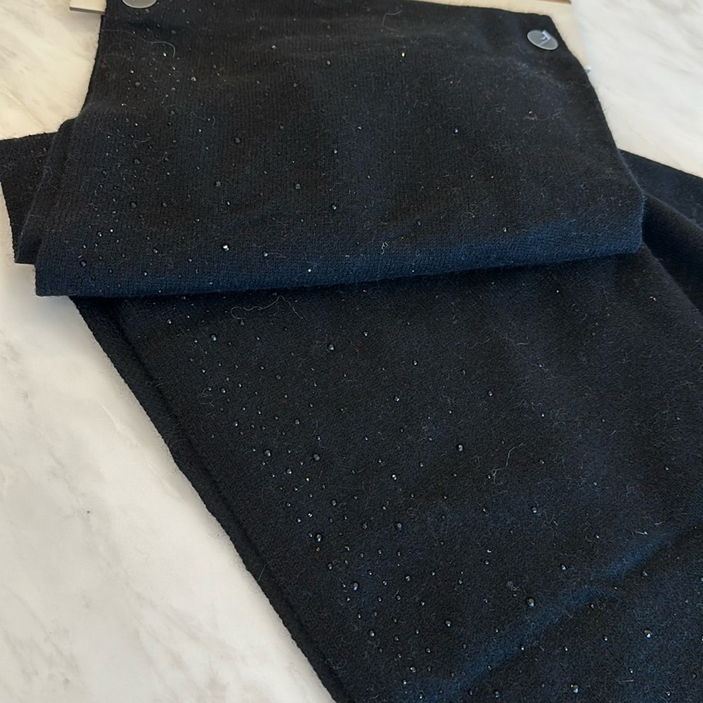 Rachel Zoe 2 ply cashmere large scarf/wrap 79” w/ elegant sparkle detail. NWT